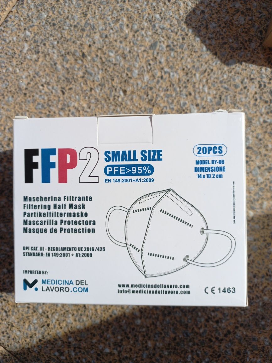 Maski przeciwpyłowe FFP2 Small