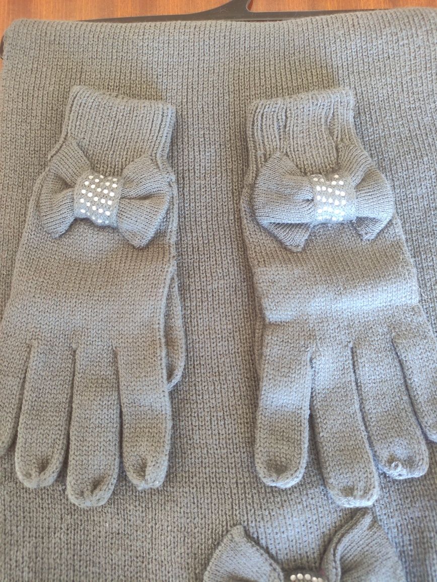 Conjunto Cachecol Luvas