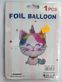 Balon foliowy kot jednorożec DUZY 57cmx82cm