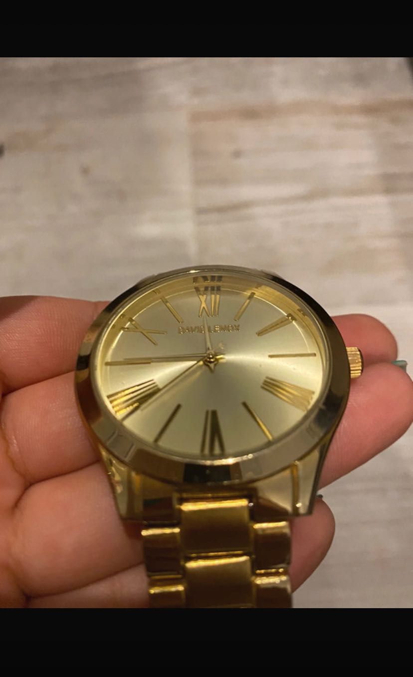 Złoty zegarek David Lenox