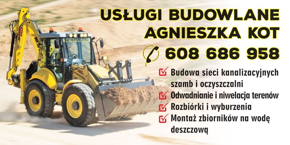 Usługi Koparko-ładowarką, Minikoparką Przyłącze Samochód wywrotka 3,5t