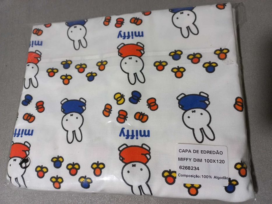 Capas de Edredão Criança Novas x4 - Miffy 100x120cm