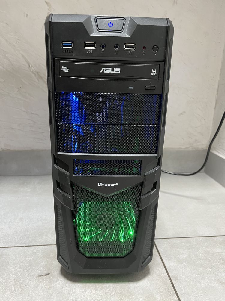 Komputer PC Asus Tracer AMD4100 GTX1050Ti 16GB SSD256GB jak nowy