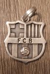 Fc Barcelona Srebrny wisiorek UNIKAT