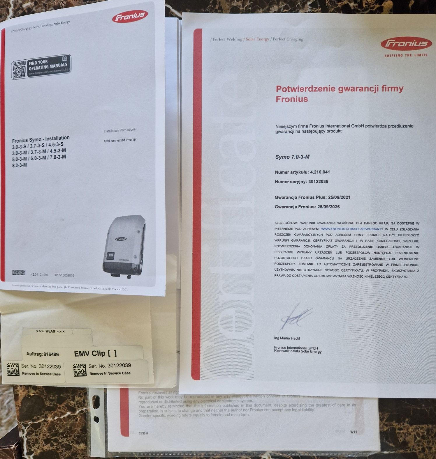 Inwerter (falownik) b. dobry stan, gwarancja. Fronius Symo 7.0-3-M.
