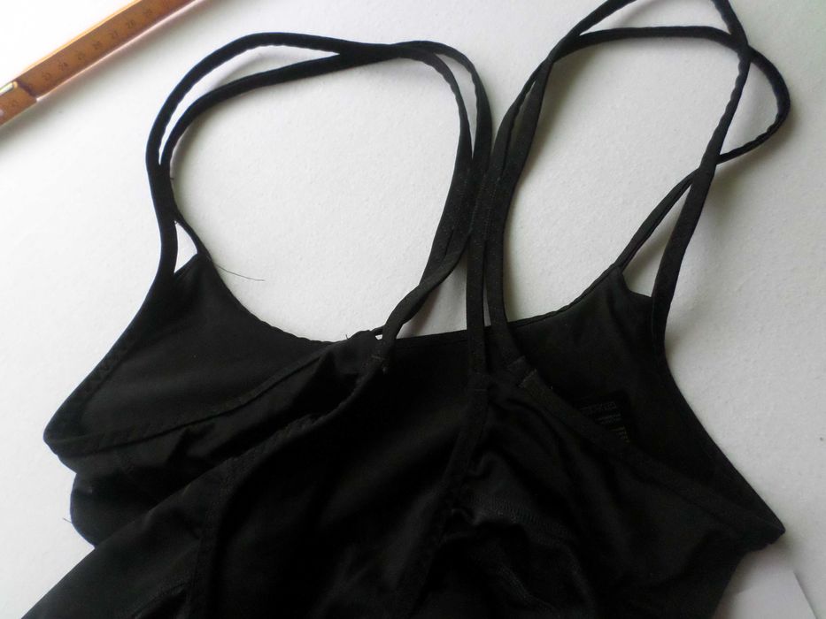 czarny kostium strój kąpielowy jednoczęściowy H&M 36 S