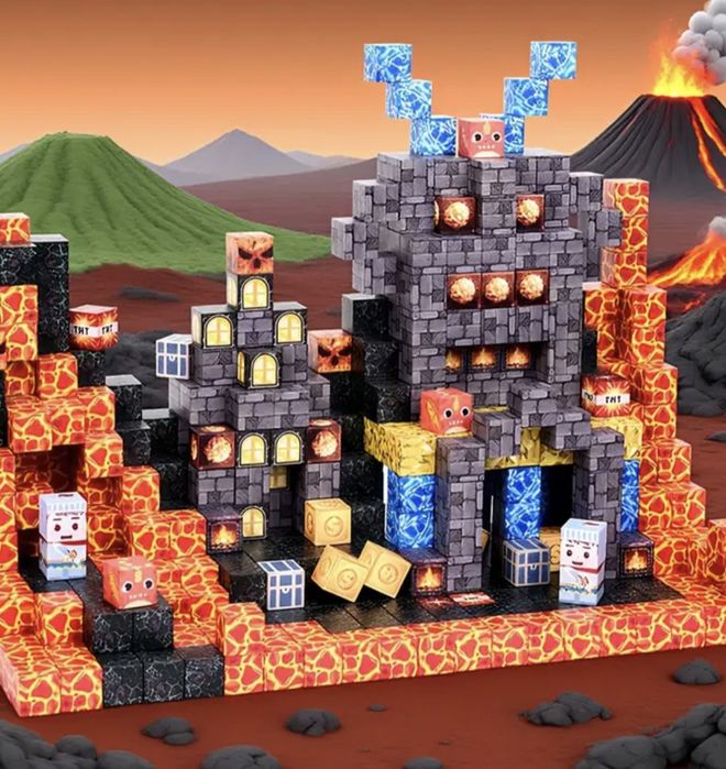 Конструктор магнітний 160 блоків, магнитный конструктор, конструктор