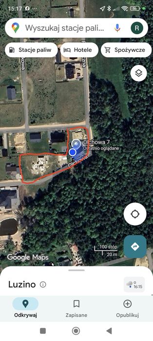 Działka budowlano-usługowa 1081 m²