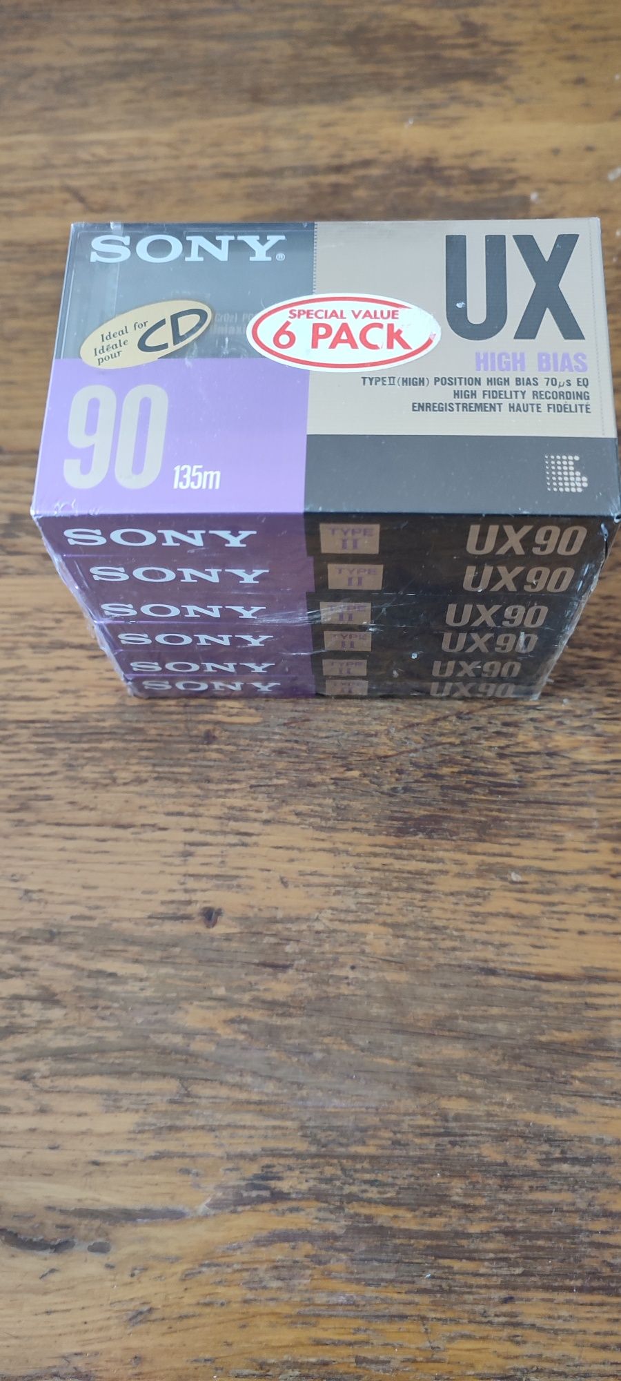 Аудиокассеты Sony UX90 1990
