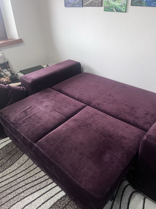 Sofa kanapa 2 osobowa bordo