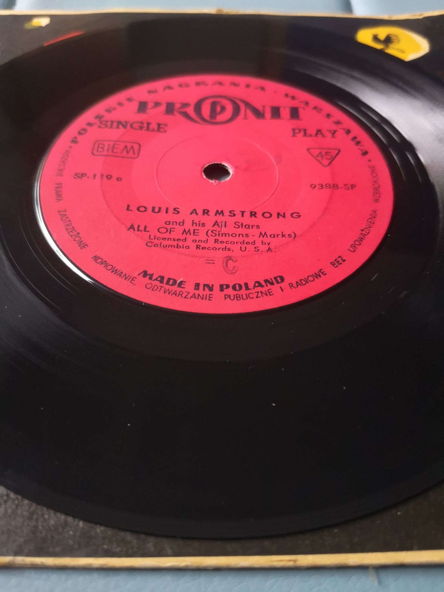 Louis Armstrong and his All Stars - All of me singiel 7"