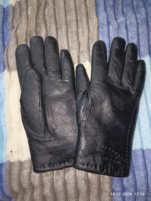 Шкіряні рукавиці жіночі. Зимові перчатки