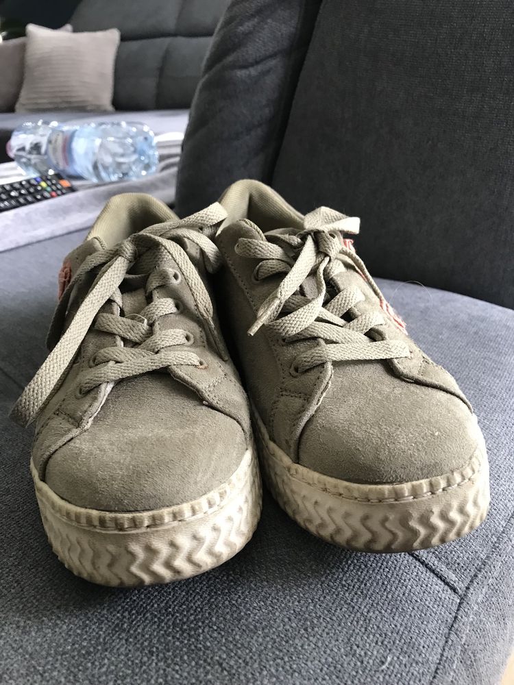 Buty damskie khaki