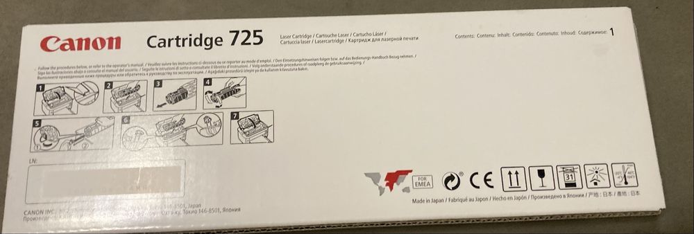 Картридж Canon 725 black