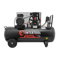 Компрессор 100л, 1.8кВт, 220В, 10атм, 250л/м. INTERTOOL PT-0012. Новый