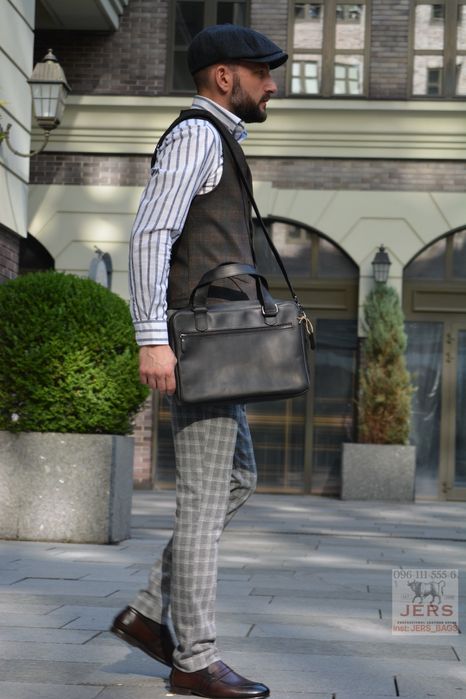 Сумка для ноутбука кожаная шкіряна портфель чоловічий мужская чемодан