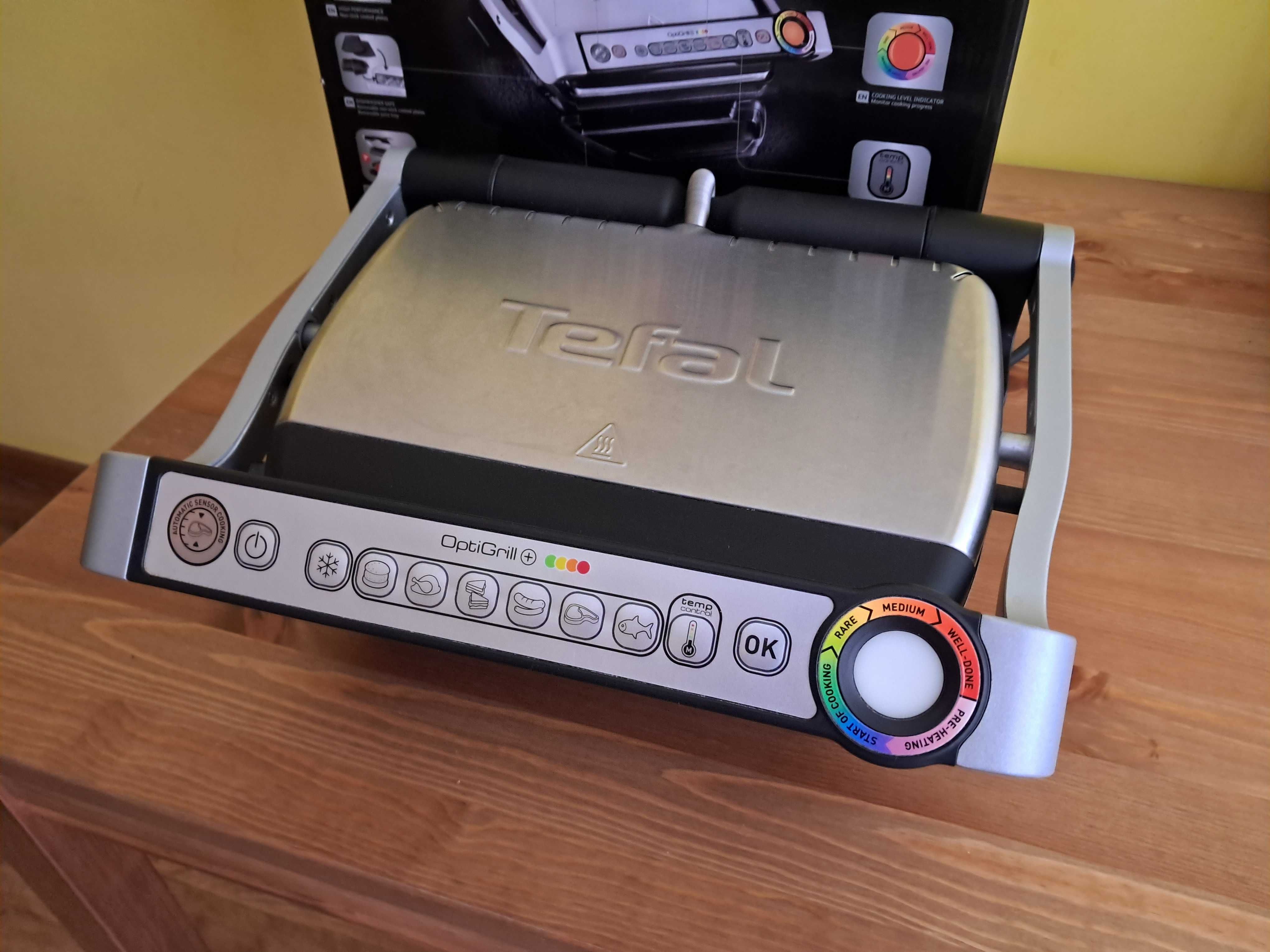 Гріль Tefal optigrill GC712D34 в ідеальному стані, з коробкою