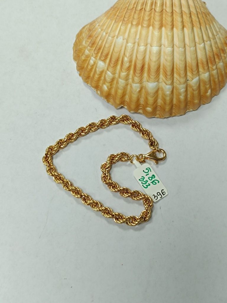 Złota bransoletka -splot kordel, złoto 333 rezerwacja 30,04