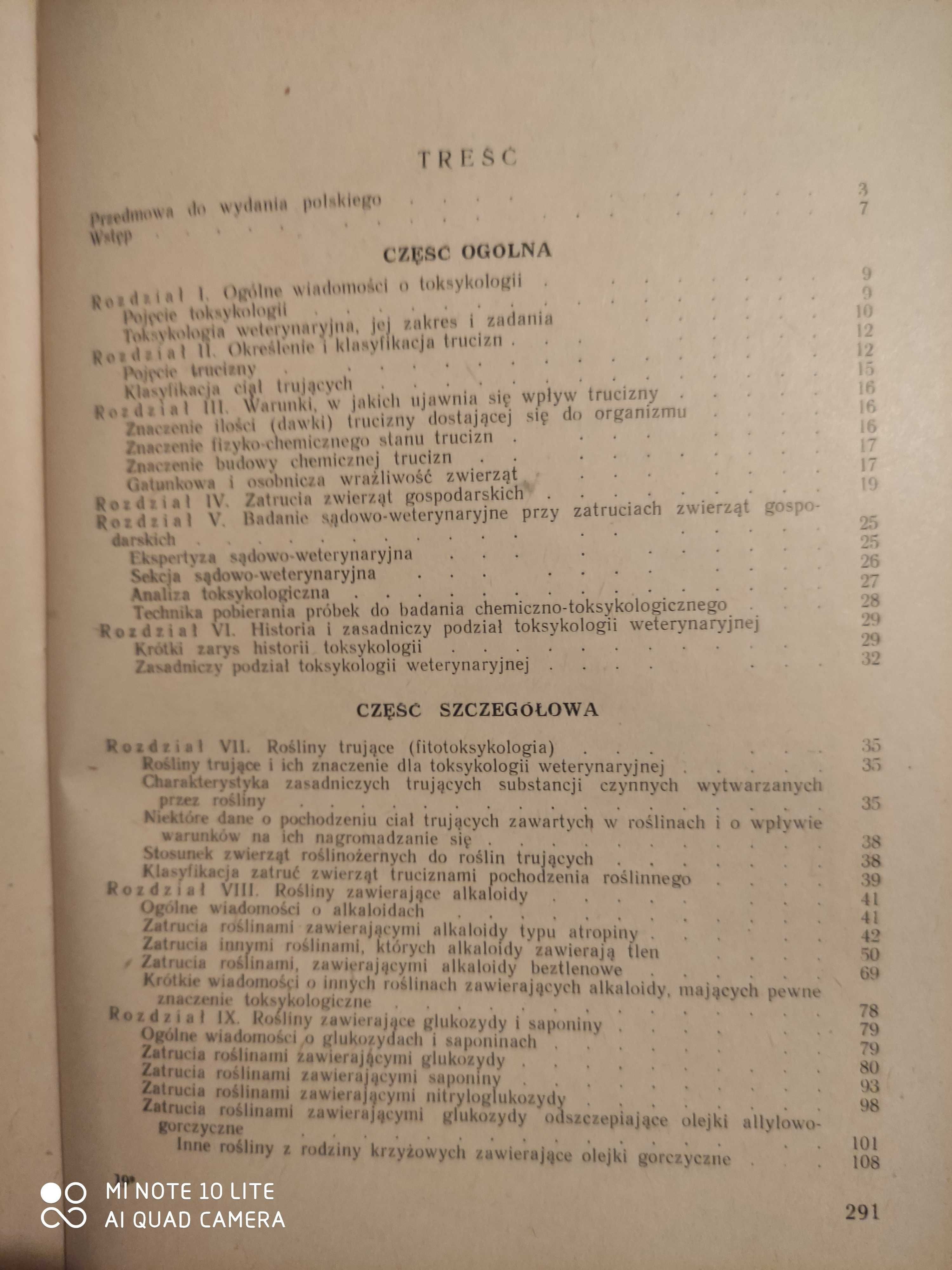 Toksykologia Weterynaryjna S.Bażenow 1954