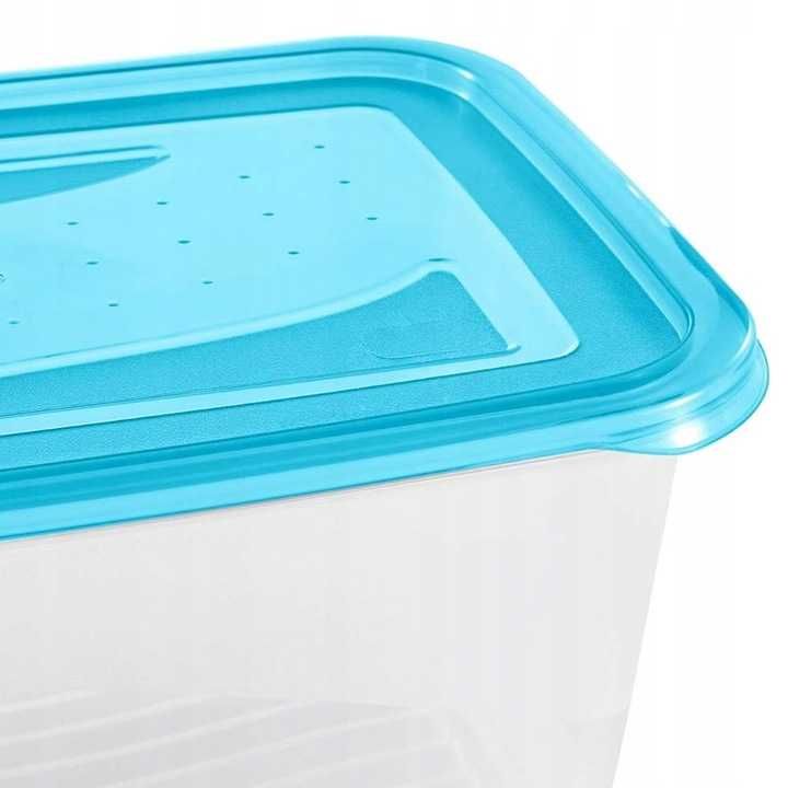 Zestaw 2 pojemników do żywności 2 x 2l niebieskie SMUKEE