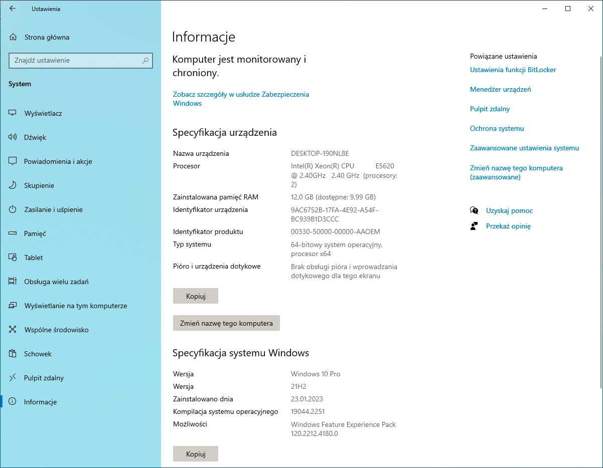 Lenovo Thinkstation C20 2x Xeon E5620 2,40 GHz Win10