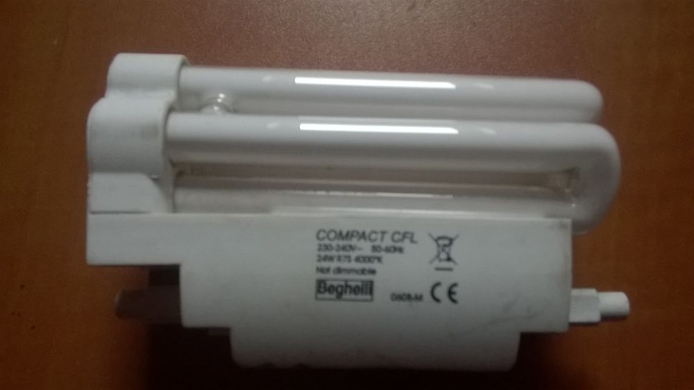 Świetlówka wtykowa beghelli compact cfl - 24W