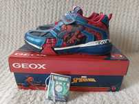Buty Geox Spiderman 32 adidasy buciki 20,8 cm skóra LED diody świecące