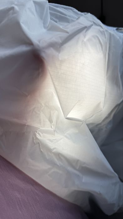 Dyfuzja / tkanina biala 230 x 230 blenda, rama, butterfly