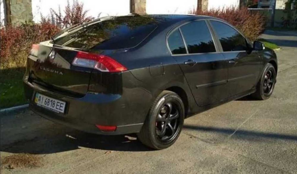 Renault Laguna lll 2008 1.5dci 6ст мех кожа чёрная на чёрном