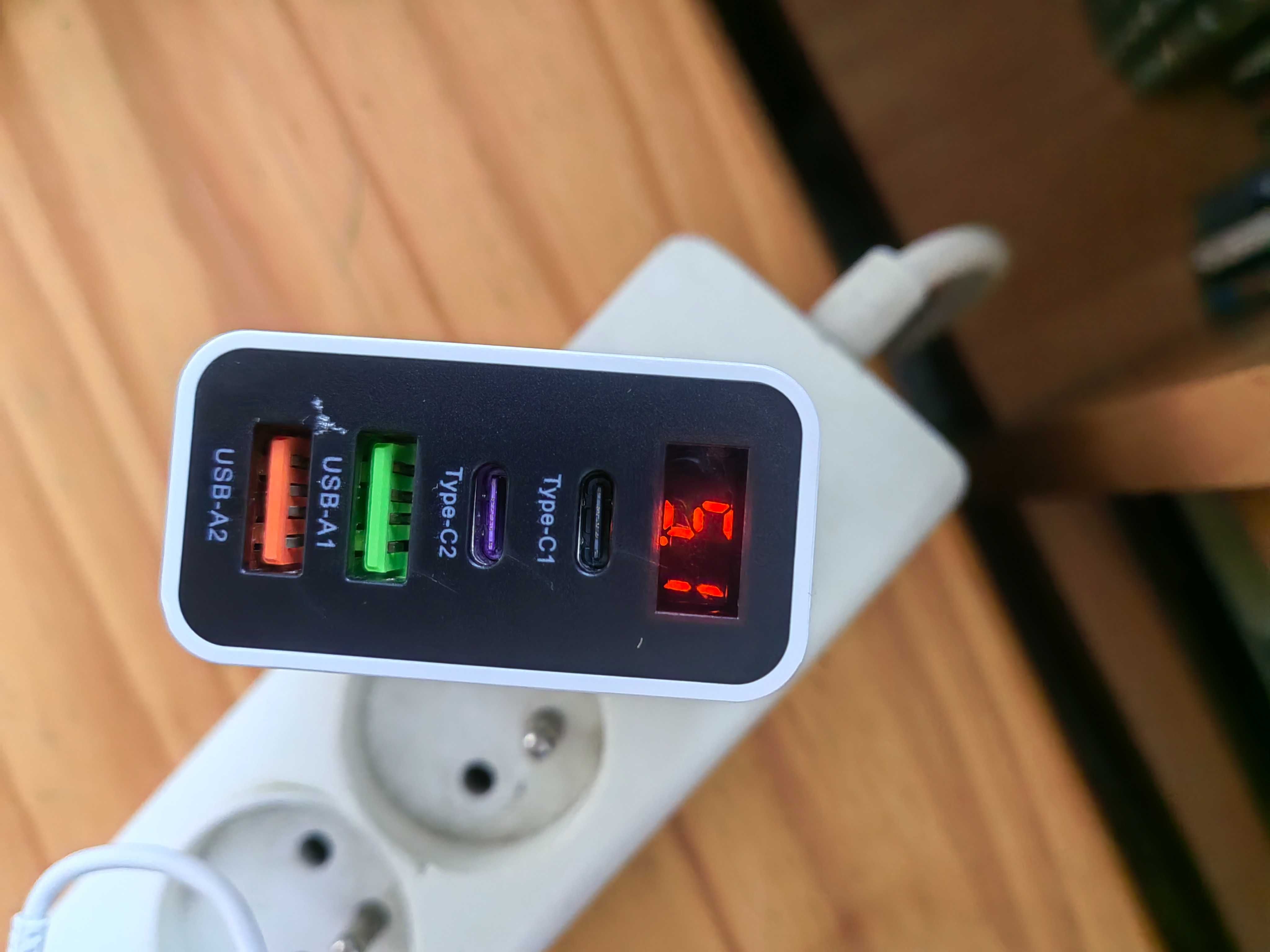 Ładowarka 45W 4x USB | Szybkie ładowanie QC 3.0 + PD