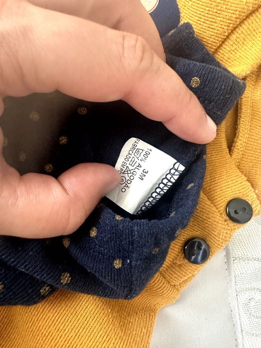 Fato Bebé Camisola Amarela + Calças Azuis 3M NOVO