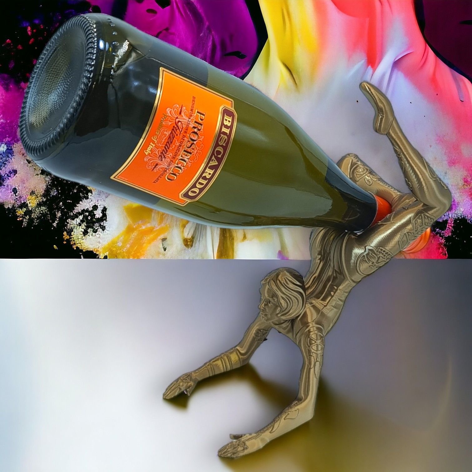Stojak na Wino, Kobieca Figurka, Prezent, 3A2