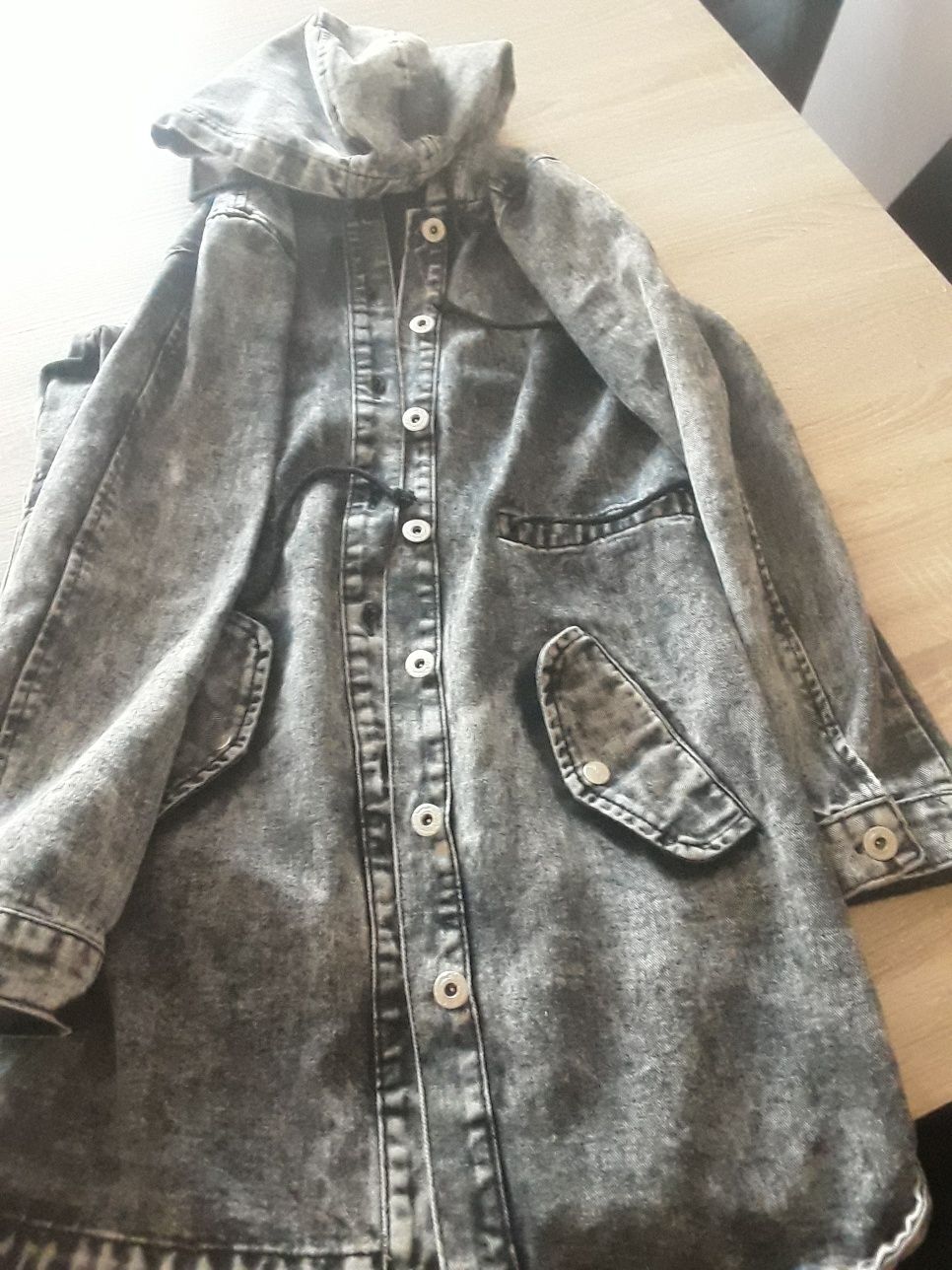 Parka jeansowa .