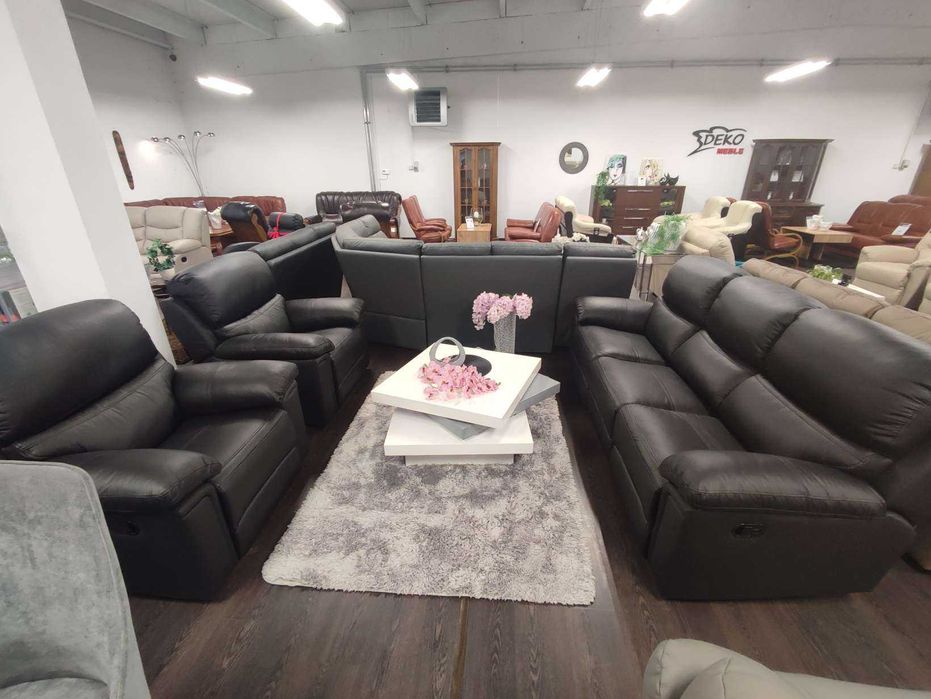 Komplet DAKOTA -20% ! relaksy, spanie ! Skóra ! Dostępny od zaraz!