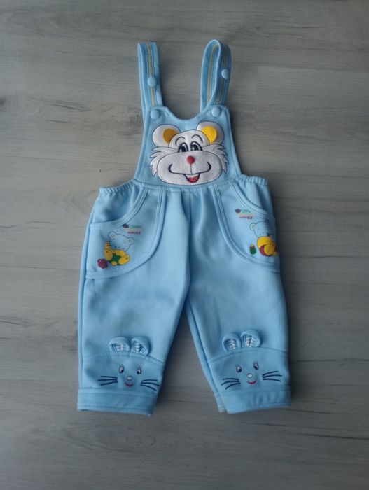 Ogrodniczki śpioszki dresowe