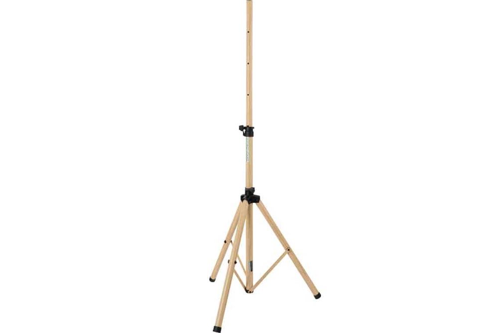 Stojak głośnikowy 120-193 cm Pronomic SPS-1S HO, stal, imitacja drewna