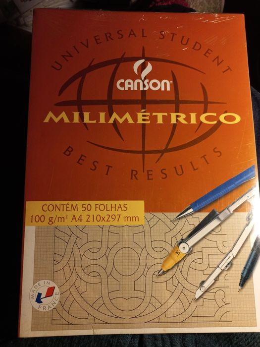Bloco de papel milimétrico Canson