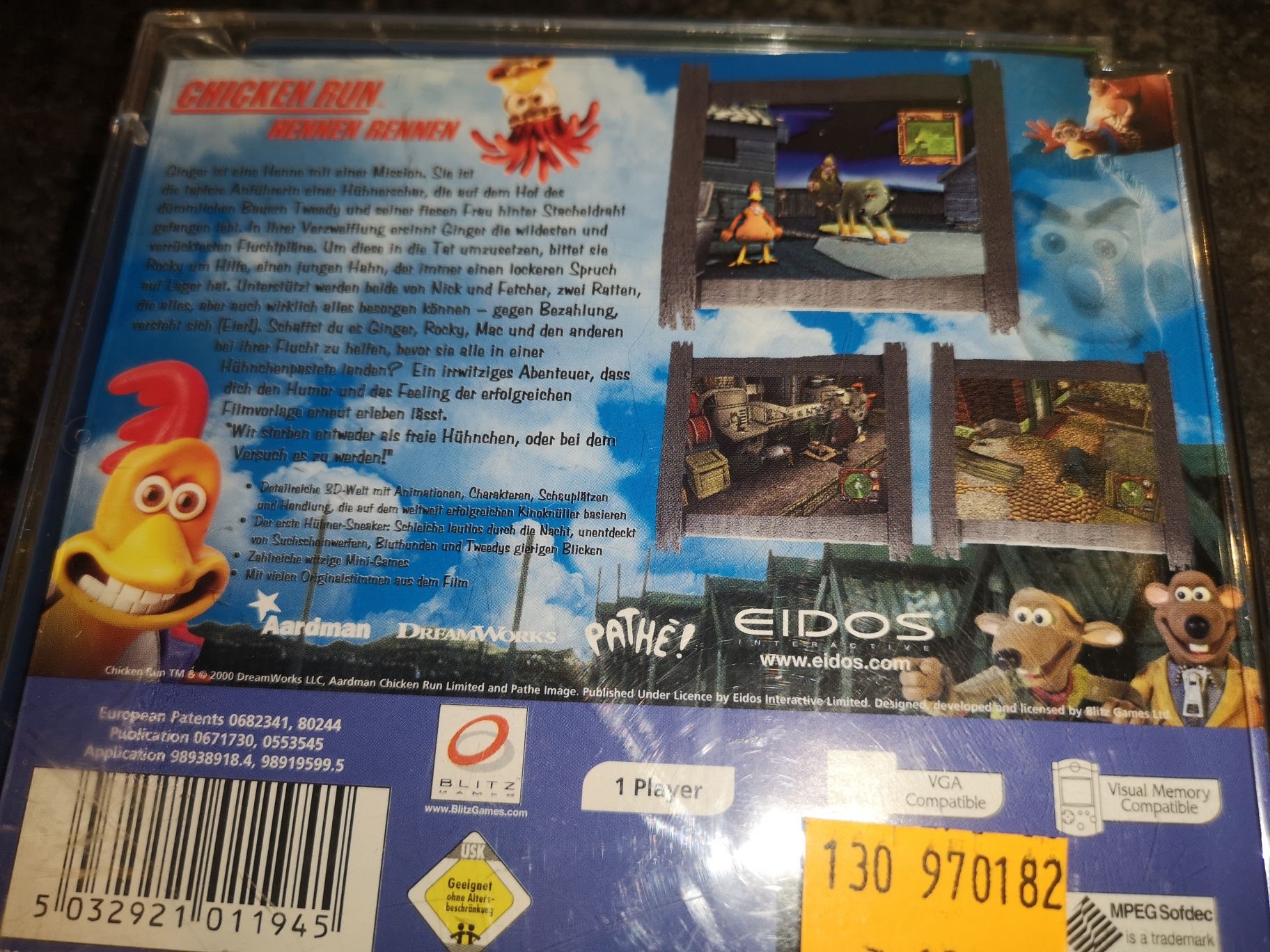 Chicken Run DREAMCAST SEGA gra (stan bdb) kioskzgrami