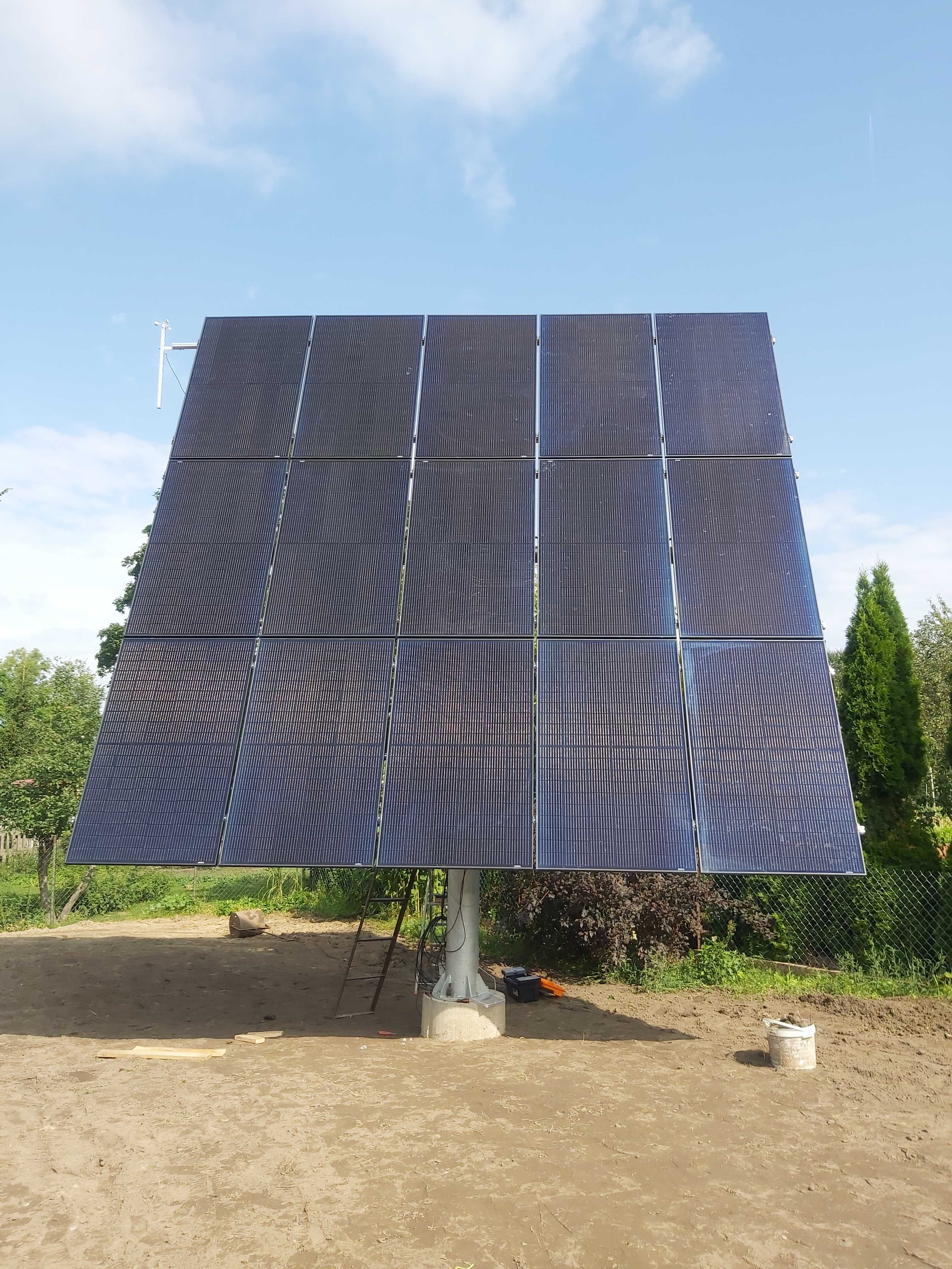 Profesjonalny Solar Tracker, Napęd z silnikiem , Obrotnica Solarna