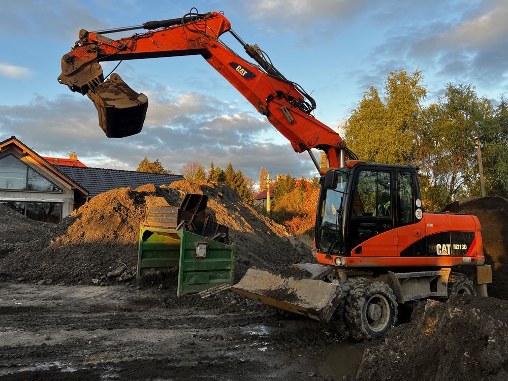 Usługi koparką, wykopy pod fundamenty, niwelacja terenu, zasypywanie