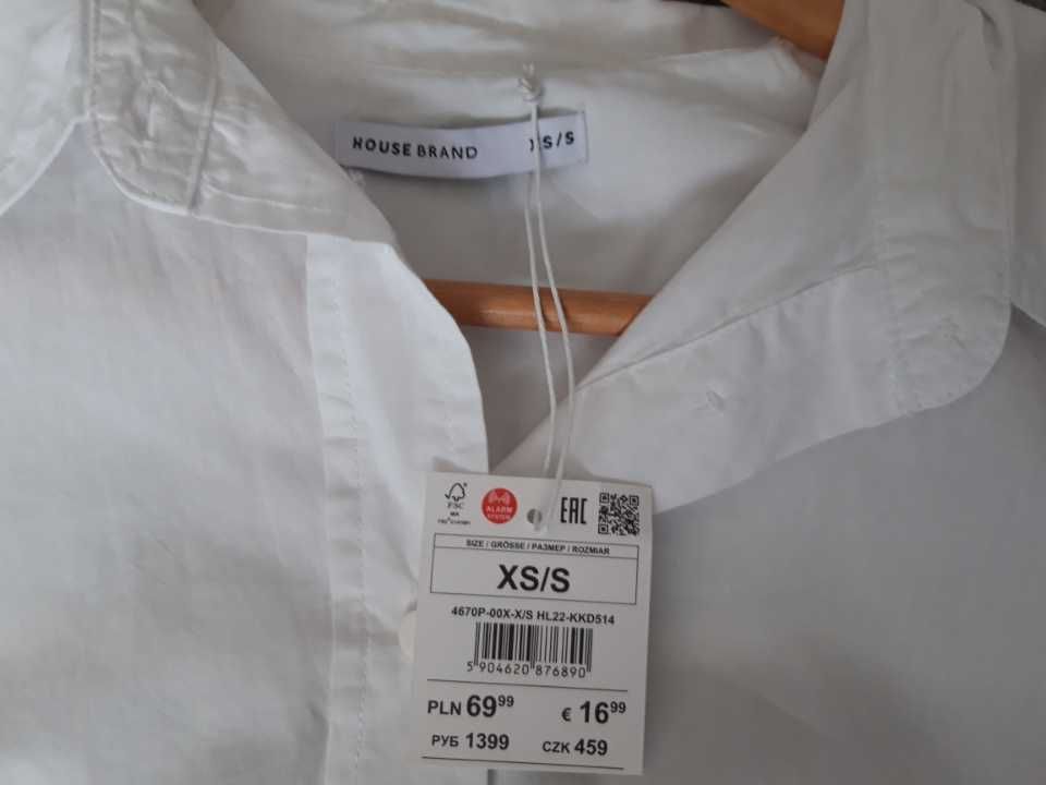 Nowa biała koszula luźna oversize House XS/S