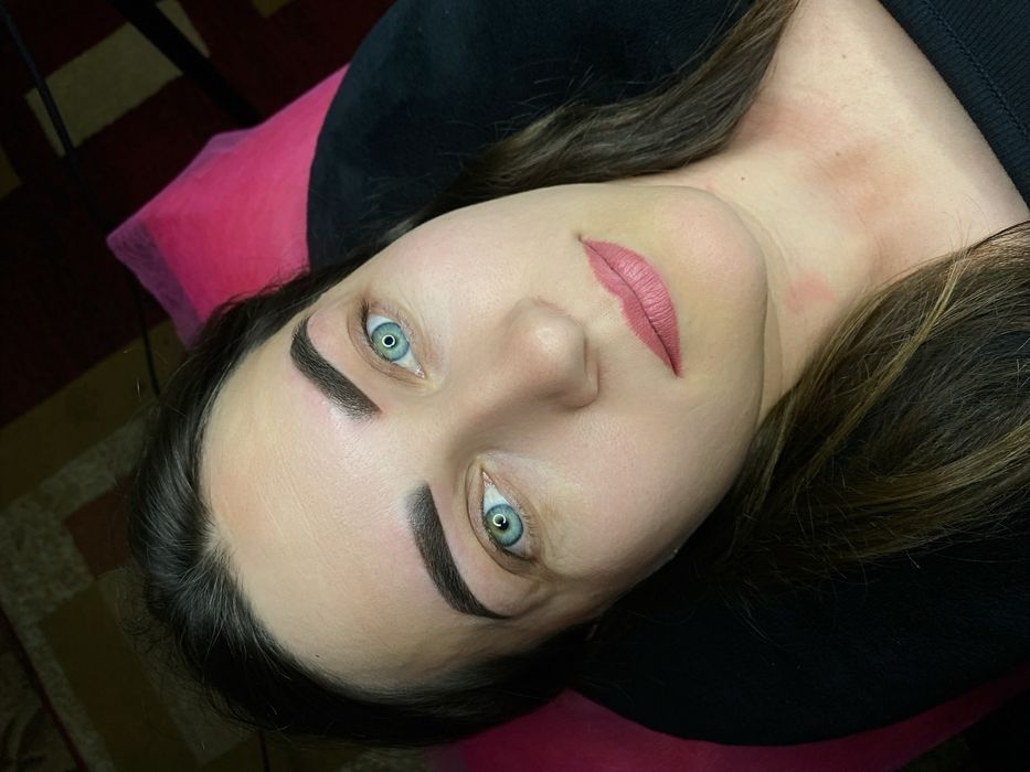 Перманентний макіяж брови, губи, міжвійка