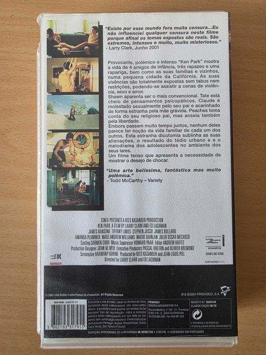 Filme em VHS "Ken Park Quem És Tu?"