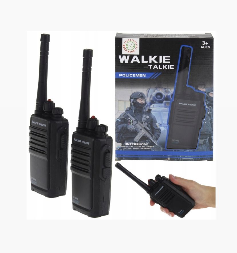 Walkie talkie krótkofalówka policyjna 2 szt PREZENT DLA DZIECI