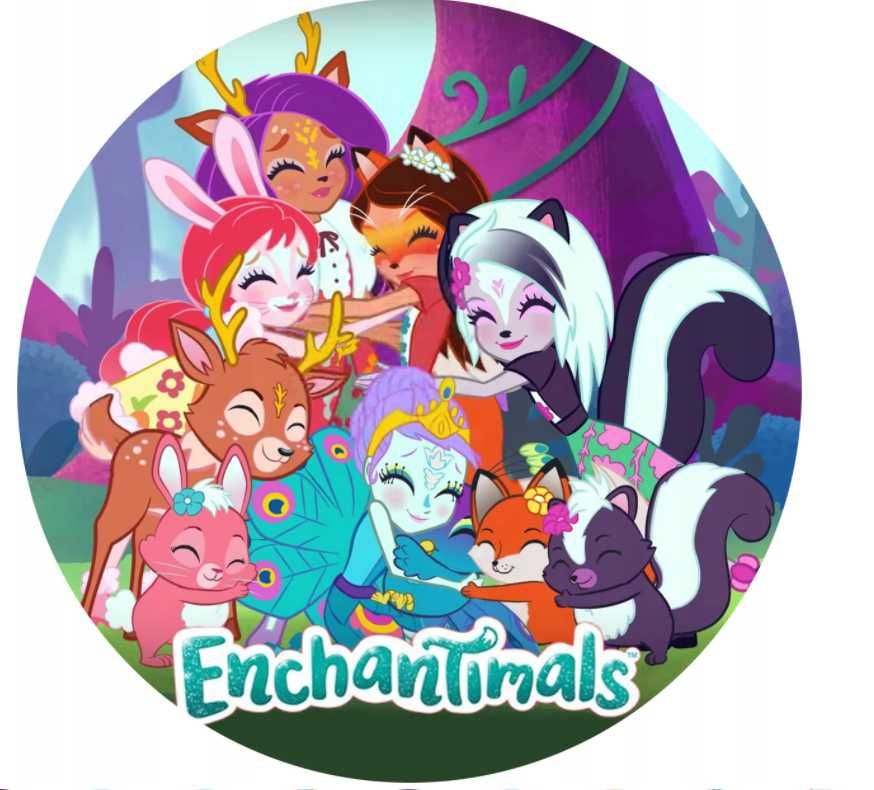 opłatek na tort enchantimals 20cm