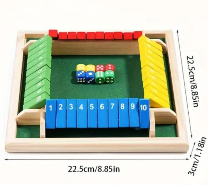 Настільна гра Shut the Box (закрий коробку / закрий числа).
