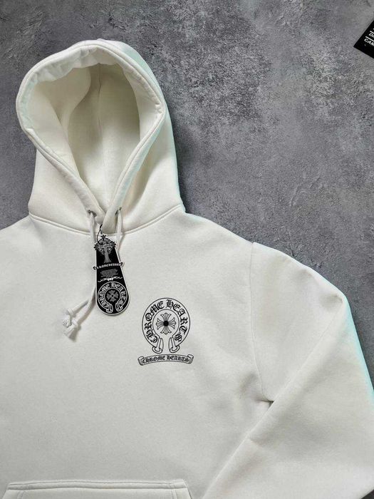 Біле Худі Chrome Hearts з бірками