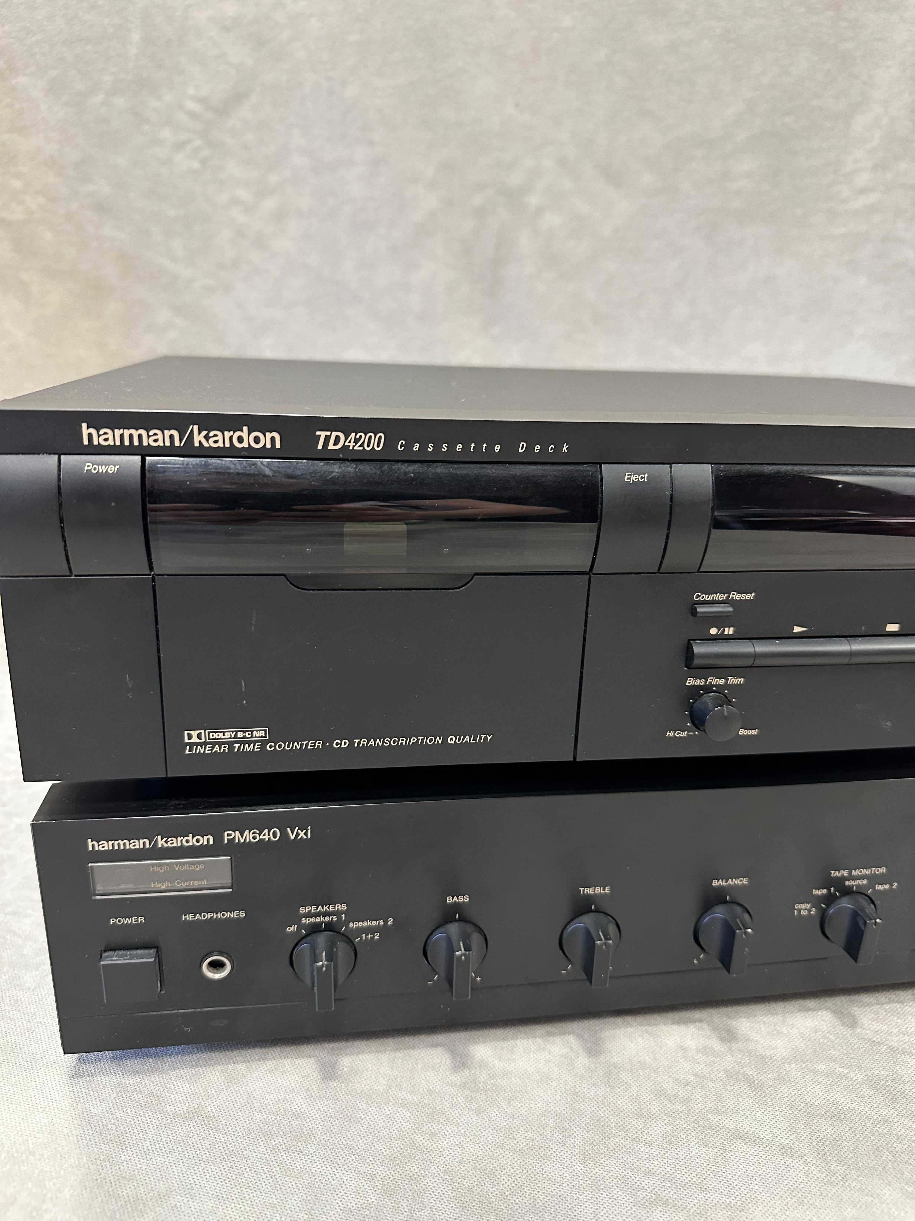 Wzmacniacz Stereo, magnetofon, Deck Harman Kardon PM 640 VXi, TD 4200