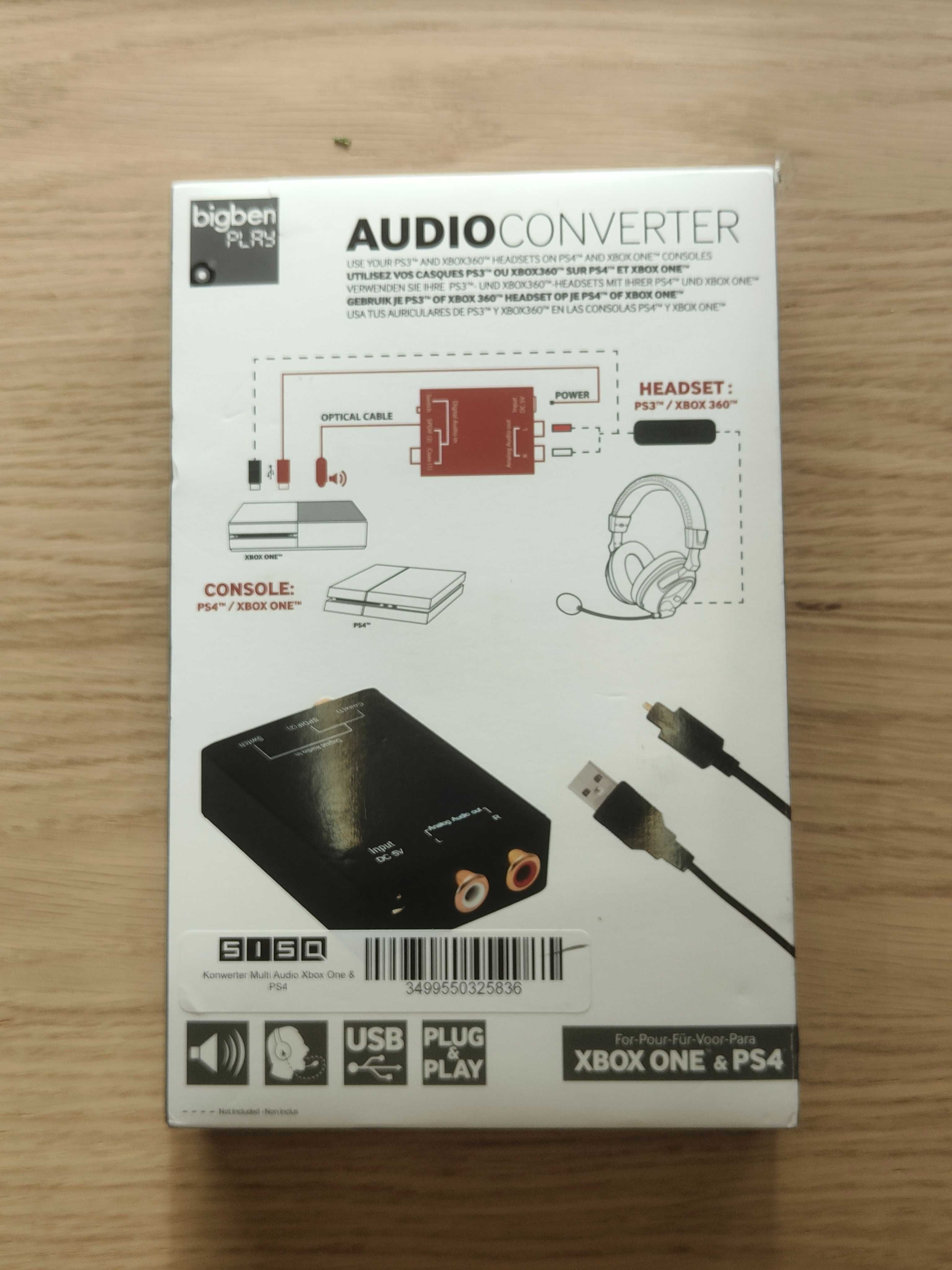 Audio converter Bigben do PS4 i Xbox One