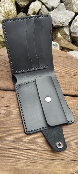 Чоловічий шкіряний гаманець. Гаманець з натуральної шкіри ВРХ